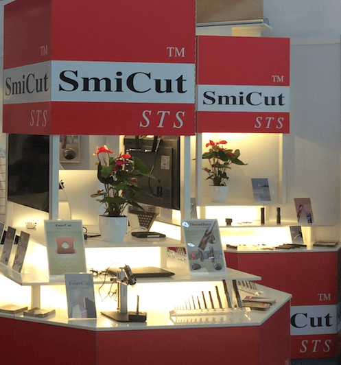 Close up picture of SmiCut Exhibition at EMO, Hannover.